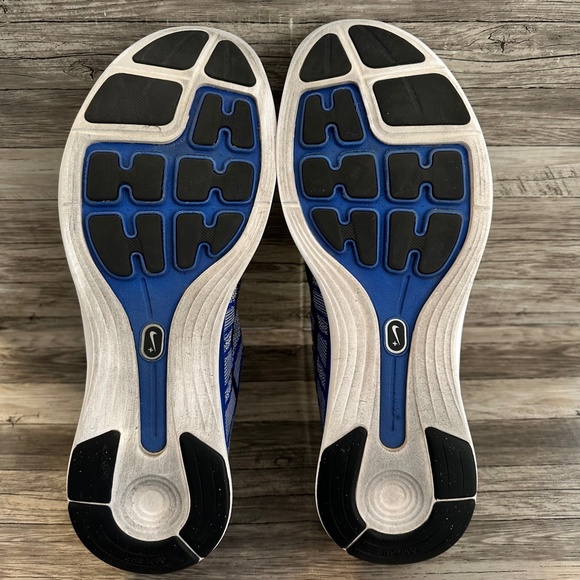 Nike FlyKnit Lunar 1 Mens Running Shoes Blue Green Lace Up 554887-401 Size 14 - Picture 10 of 11